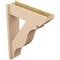 Ekena Millwork 7 1/2-in W x 26-in D x 34-in H Funston Slat Rough Cedar Woodgrain TimberThane Outlooker, Primed Tan OUTUR075X26X34FST24RCPR - alternate 5